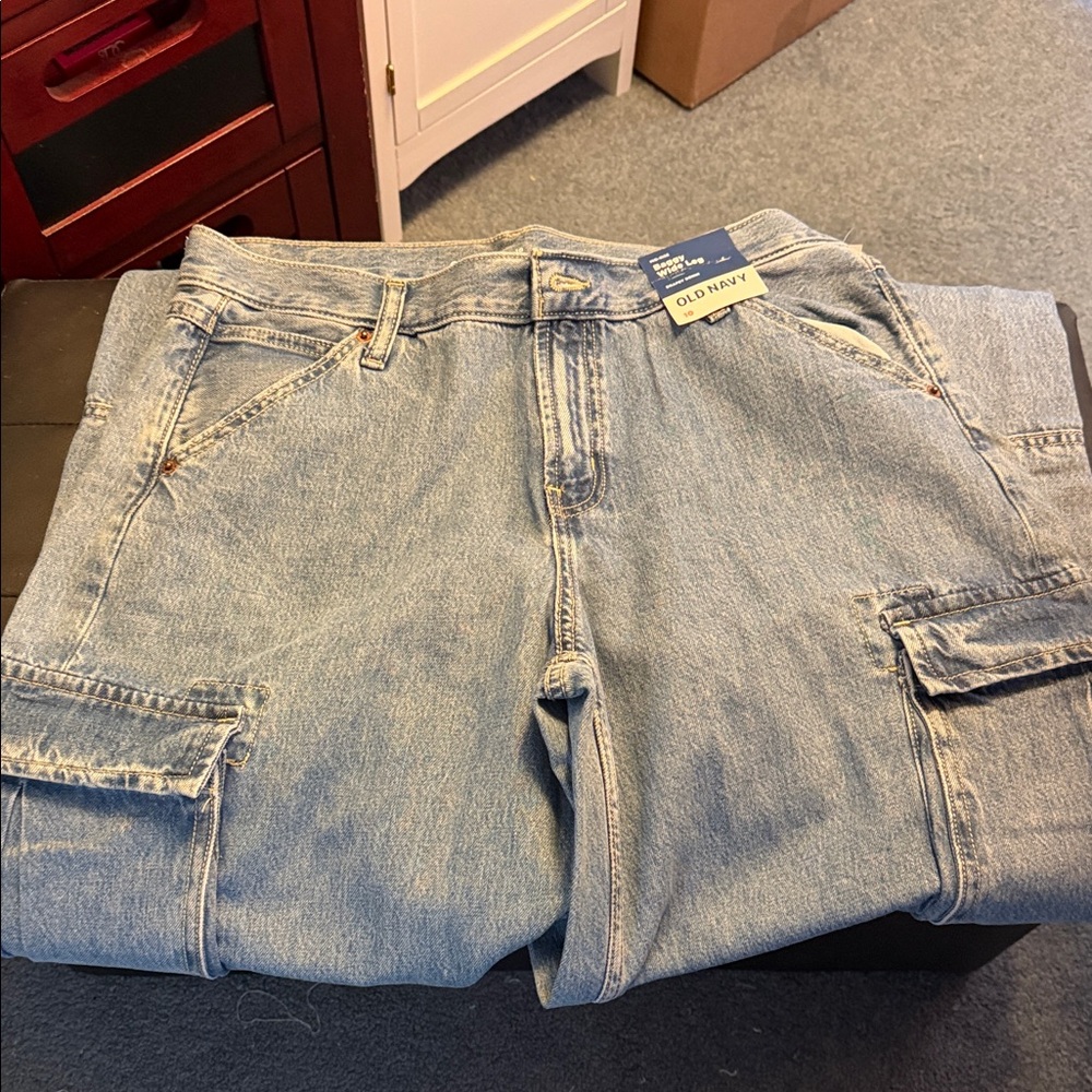 Old Navy Denim Cargo Pants